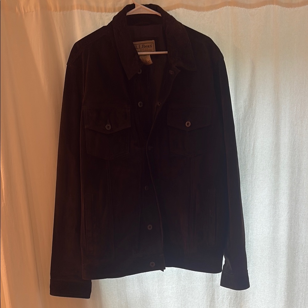 L.L. Bean Men's Brown Suede Jacket